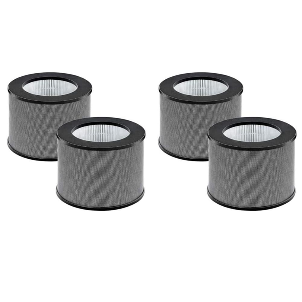 Hndhbfgrt 4 Pack Replacement Filter for TT-AP006 Air Purifier, H13 True HEPA Filter and Activated Carbon Filter