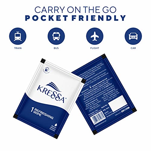 Kressa Cleansing Face Wipes, PH Balanced, Single Use Packets (1500) - Image 3