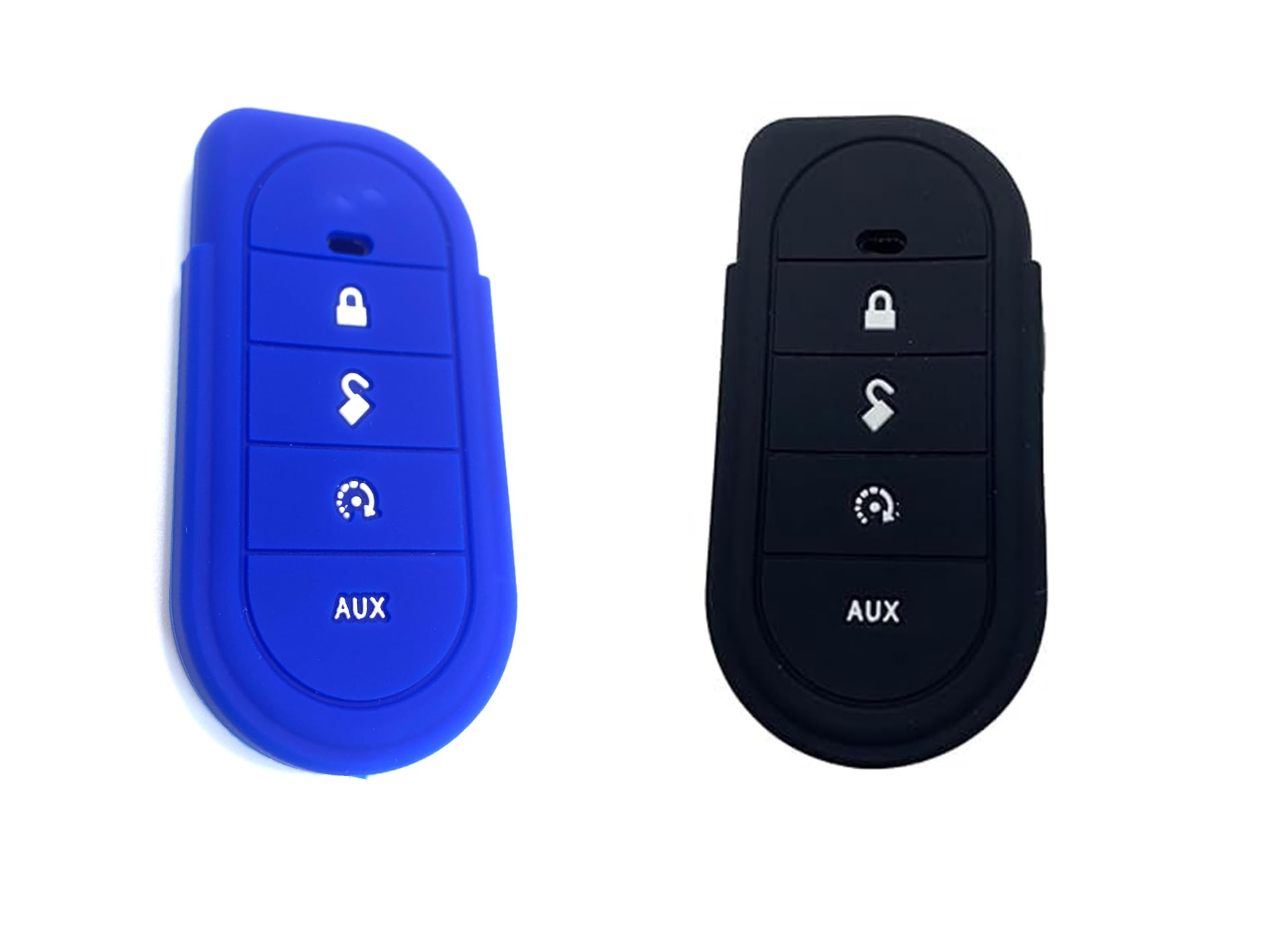 COEOPNC 7656V 7856V Remote Control Black Blue V2 Soft Silicone Protective Cover Silicon Case Replacement Durable for Viper Dirt-Resistant New Pack of 2