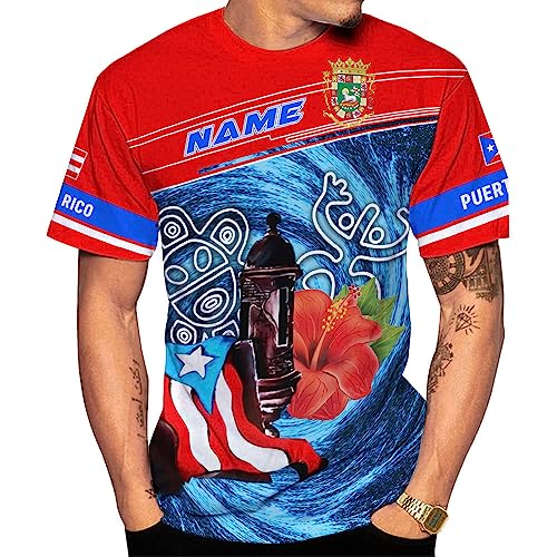 Camiseta personalizada de Puerto Rico, camisetas de Puerto Rico para mujer y hombre, camiseta con bandera de Puerto Rico, camiseta de orgullo puertorriqueño 6 miniatura 1