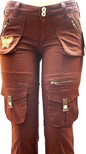 J-Star/Lucy/Blue Pointe Jeans Juniors Womens Stretch Hipster Multi Pockets Camouflage Cargo Pants2