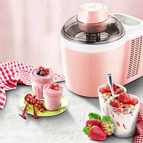 MNCYGJ Softeis Maschinen Eismaschine Mit Kompressor Ice Cream Maker 600ML Kapazität, Eismaschine Selbstkühlend Sorbetmaschine, EIS Maschinen ,Rosa – Bild 3