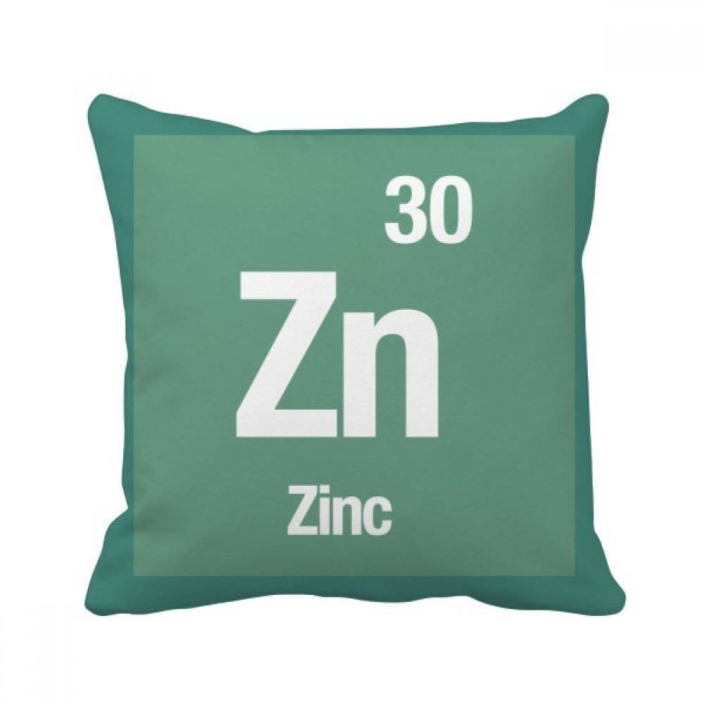Coussin zinc Zn élément chimique oreiller carré multicolore 40x40 cm décor salon maison