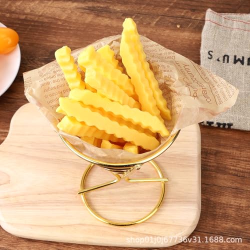 YouXiaor Edelstahl Pommes Ständer, 3Stück Kegelform Pommes Frites Halter Pommeshalter Edelstahl Pommestütenhalter Pommestüten Halter Französische Pommes Stehen Korb Spitztüten-Ständer für Pommes