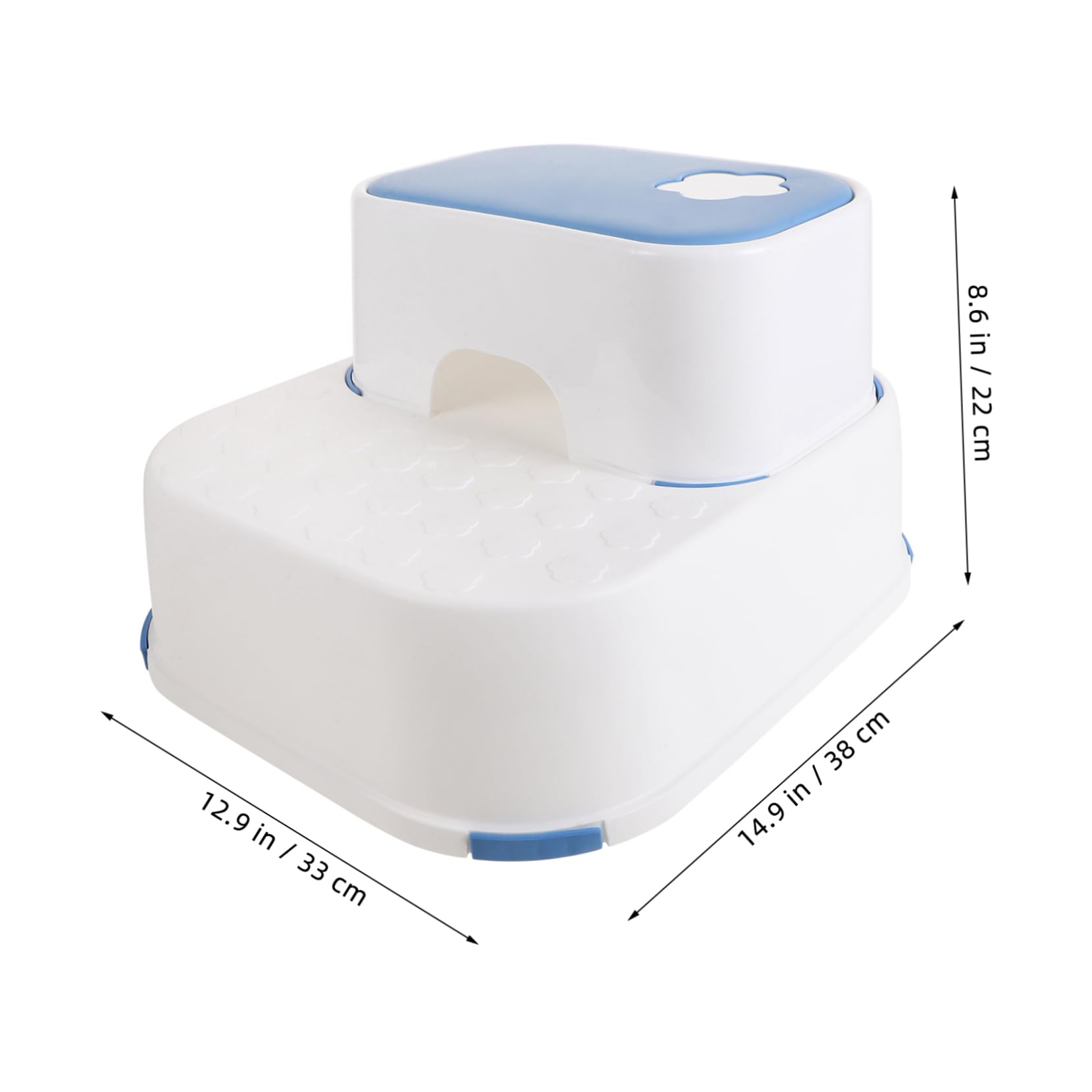 Ciieeo Step Stool Dual Layer Nonslip Footstool for Bathroom Sink Boys and Girls Helper Stool for Daily Routines