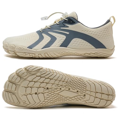 Image of WateLves Water Shoes Men Women Beach Barefoot Aqua Socks Breathable Wide Swim Outdoor Walking Anti Slip Pool Shoes for Hiking Kayaking Diving Surfing