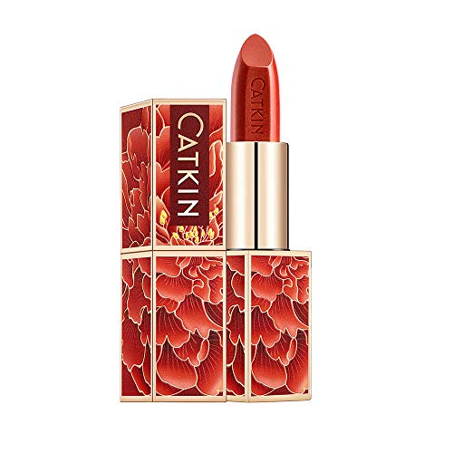 CATKIN Matte Lipsticks red lipstick Long Lasting Lipstick Lip Makeup Waterproof Matte Finish Moisturizing Smooth Soft High Impact Lip color Infused with Vitamin E and Avocado Oil