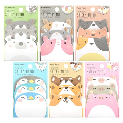 Notas adhesivas para niños, 270 unidades, divertidos regalos pequeños para cumpleaños infantiles, pequeñas notas adhesivas, notas adhesivas de animales, notas adhesivas para estudiantes, relleno de
