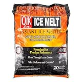 Calcium Chloride Ice Melt - Instant Snow and Ice Melt for Sidewalks, Driveways, Steps, and Parking Lots - Deicer for Concrete, Asphalt, and Other Surfaces - 20 Lb Bag