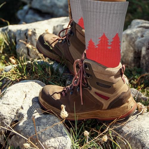 Image of ANOTION Funny Hiking Socks for Men & Women - Moisture Wicking Lightweight Compression Socks,Women Hiking Socks Summer