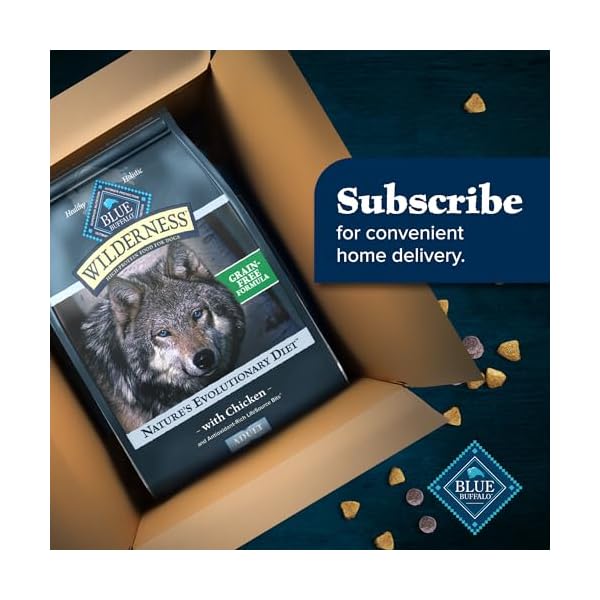 Blue Buffalo Wilderness Adult Hochprotein-Trockenfutter für Hunde mit echtem Huhn, getreidefrei, natürlichen Inhaltsstoffen, Huhn, 10,9 kg Beutel – Bild 11