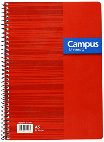 Campus University College - Bloc espiral milimetrado, A5