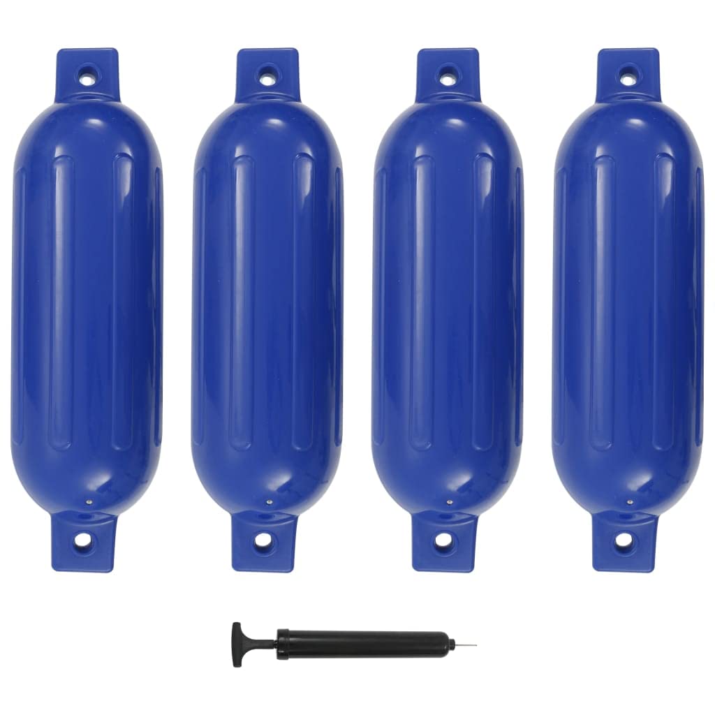 Lechnical Boat Fender 4 pcs Blue 51x14 cm PVC-92377