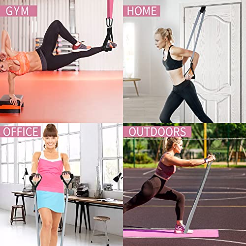 Pleasion Long Resistance Bands Set, Fabric Pull Up Bands For Exercise, Full Body Assistance Bands For Women & Men, Power Band For Workout & Weight Training,Stretching,Warm Up & Mobility Workout… #TOP3