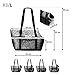 BOUTIQUE ZOO Hundetasche - Schwarz (Minky), L bis 15 kg - Tragetasche für kleinen und mittleren Hund, Welpen, Katze