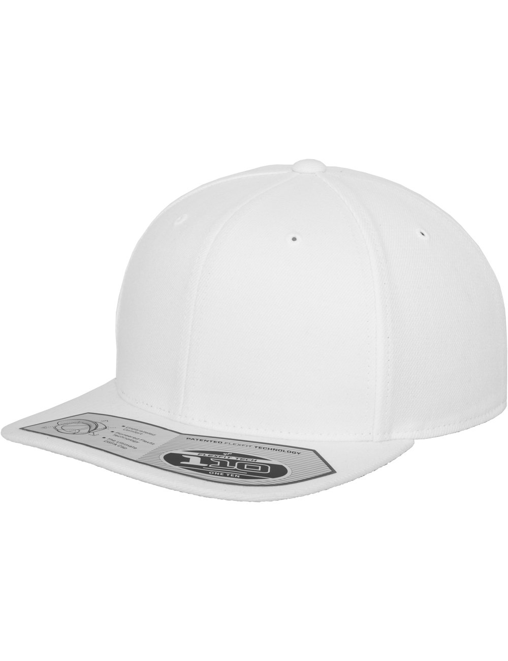 Flexfit 110 Fitted Snapback, Farbe White