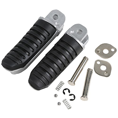 XMT-MOTOR Moto Noir Passager Arrière Repose-pieds Pédales pour Bandit 400 GSF400 GK75A GSX400 '91-'97 GSF1200 Bandit '96-'05 GSF600 '96-'00 GSX-R1100 '89-'98 Cover