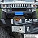 Lcojicep Car Replacement Trim Front Bumper Side Cover Trim Kit Compatible with Hummer H2 2003-2009 Exterior Front Bumper Trim Strip Bumper Panel Accessories (2PCS) (Bright Light)