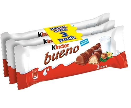 Kinder Bueno: Twin Bar 3 Multipacks Delicious Special For Easter Tasty And Twisty Treat Gift Hamper, Christmas,Birthday,Easter Gift Sold By Kidzbuzz (1)