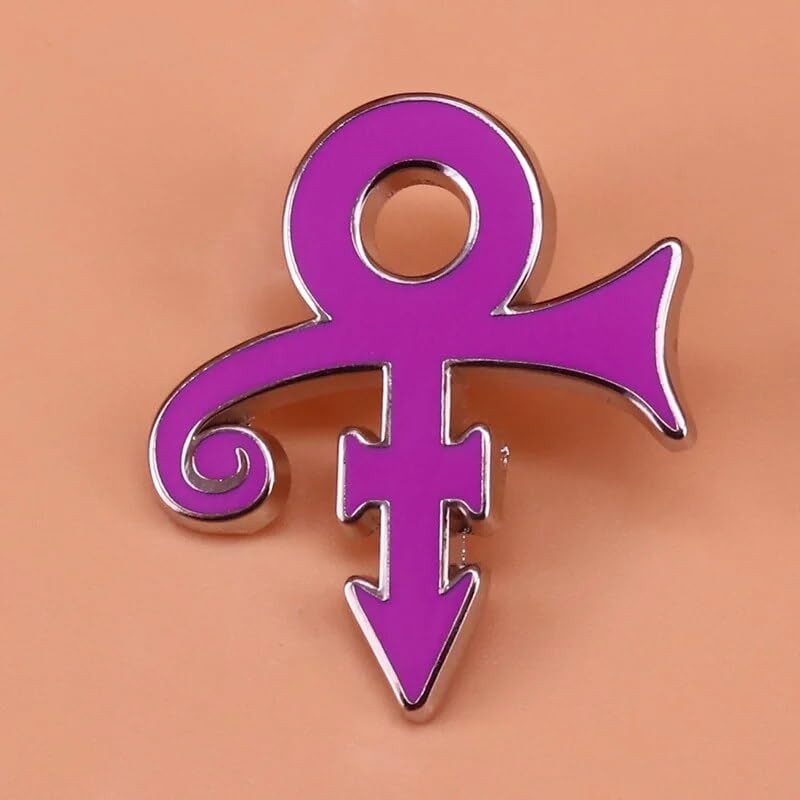New 2024 Purple Rain Symbol Enamel Pin Prince Rogers Nelson Brooch Art Musicial Pin Badge Fashion Accessories Creative Gift3