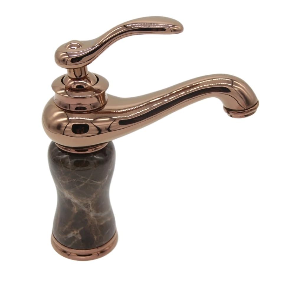 Grue en marbre doré rose style européen pour lavabo et vasque de salle de bain