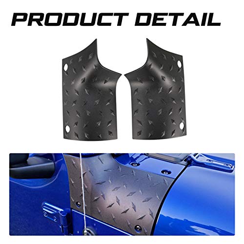 Kiwi Master Cowl Body Armor Outer Cowl Covers Jl Corner Guards For 2018-2023 Jeep Wrangler Jl Gladiator Jt Sahara Sport Rubicon, Jl Jt Exterior Accessories Parts, Black #TOP1