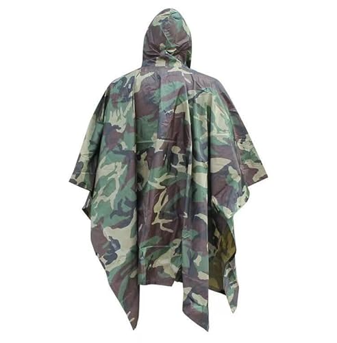 SAAKO Capa de chuva longa masculina com capuz. Capa de chuva masculina leve e neutra impermeável, Ci