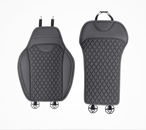 車 シート クッション カークッション 車の座布団シートクッション ランバーサポート車 シートカバー 車 座布団-通気性 四季通用(に適うカスタマイズされたモデル互換品)車用 シートカバー 前座席用(1枚)+ 車 腰 クッション(1枚)クラシックブラック