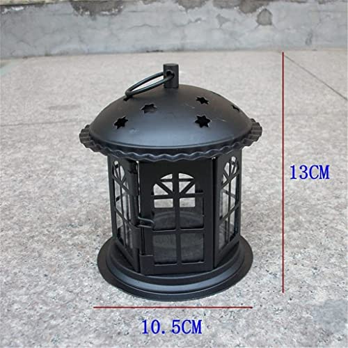 Haiqings Decor Antique Iron Star House Candlestick European Romantic Wedding Candle Holder Lantern Retro Home Decoration Sconce (Color : A) Wenfeng1991 (Color : A) #TOP3