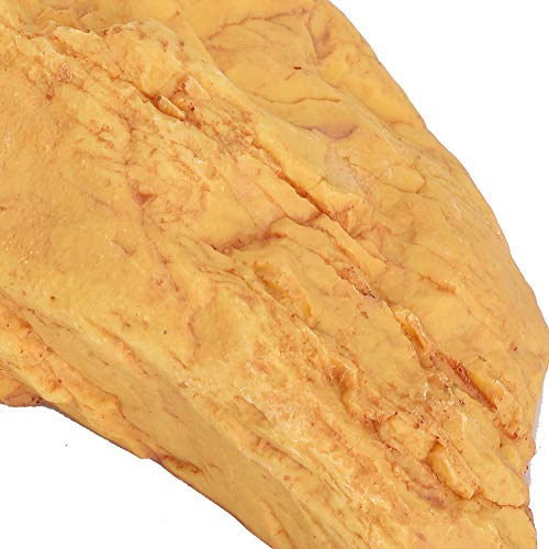 Abrigo de resina Fnggd para répteis que imita Pedras, adequado para aquários, abrigos para pequenos