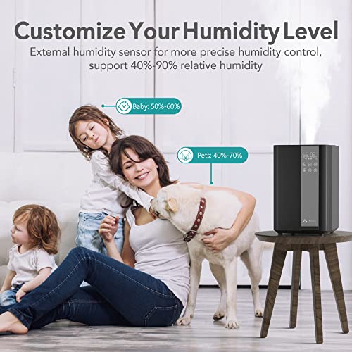 Asakuki 300Ml Essential Oil Diffuser & 5L Large Top-Fill Warm And Cool Mist Humidifier Essential Oil Diffuser Bundle #TOP3