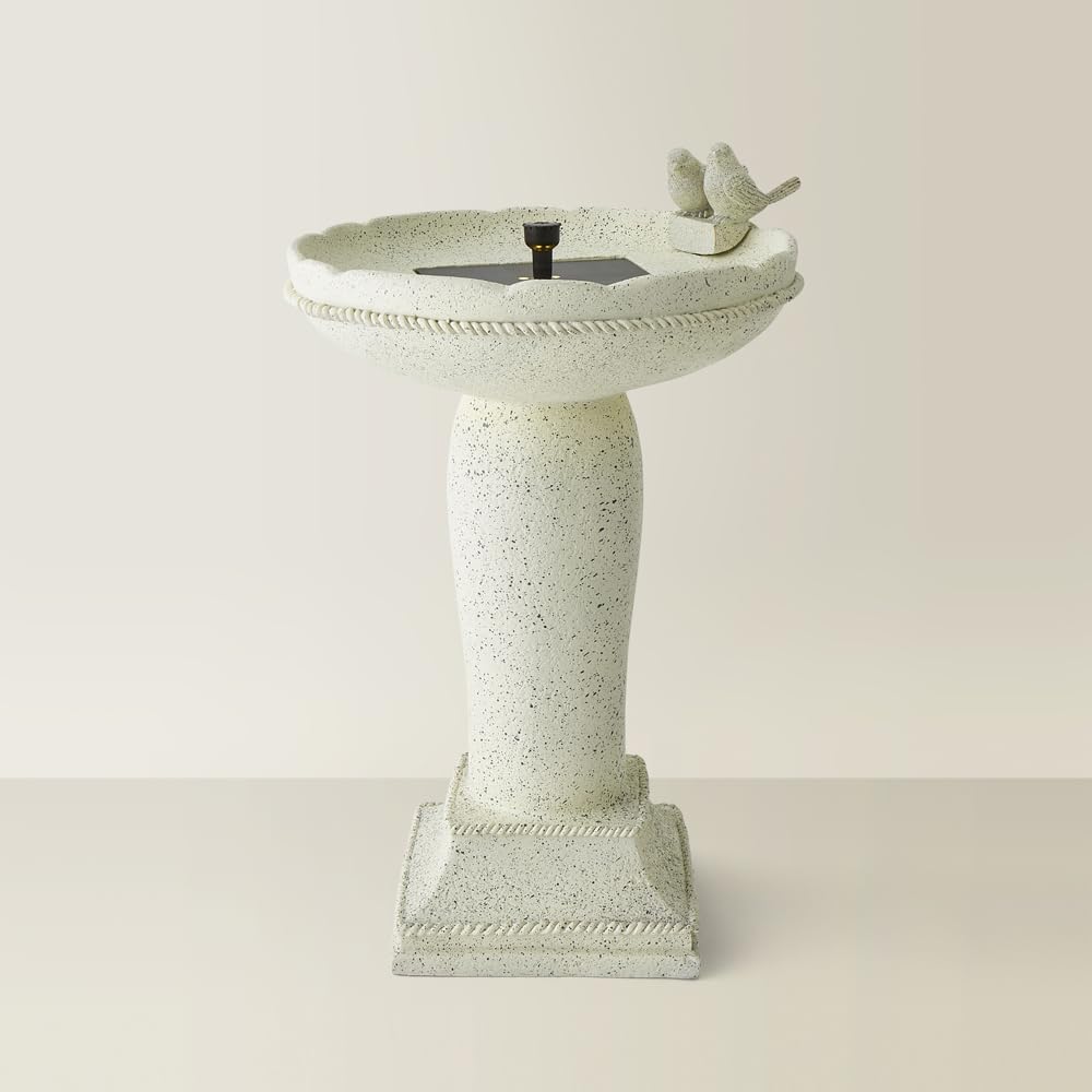 ValueLights Solar Powered LED Bird Bath Water Feature - Large