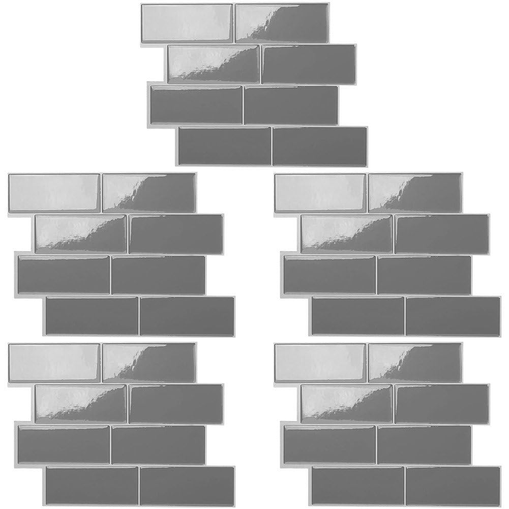 Stickers muraux pour rénover sans travaux lot de 5 plaques adhésives lavables
