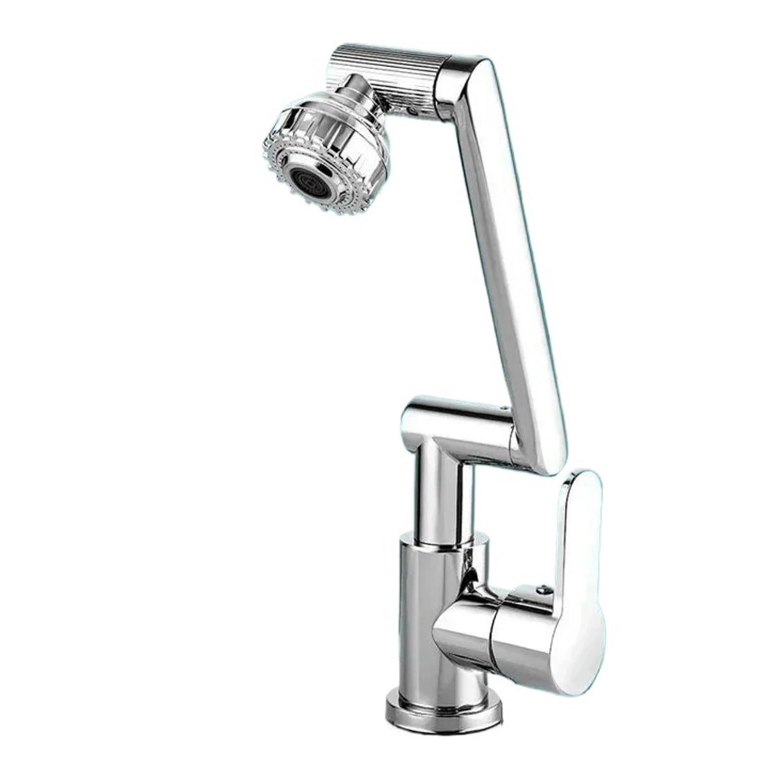 Grifo universal regulable con brazo robótico para mejorar el lavado diario en casa