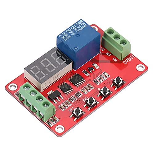 Comparador de Voltaje Digital de 12 V 24 V, Comparadores de Ventana Comparadores DVB01 Módulo Comparador de Voltaje Protección de Descarga de Carga Roja, Medición de Voltaje, Sobretensión(12V)