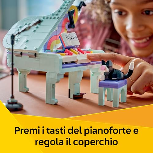 Creator 3 in 1: Pianoforte Decorativo con Gatto Giocattolo - Kit Modellismo Retrò Trasformabile in Radio o Giradischi - Decorazione Cameretta - Regalo per Bambine e Bambini da 9 Anni in su 31392 - Lego - Immagine 4