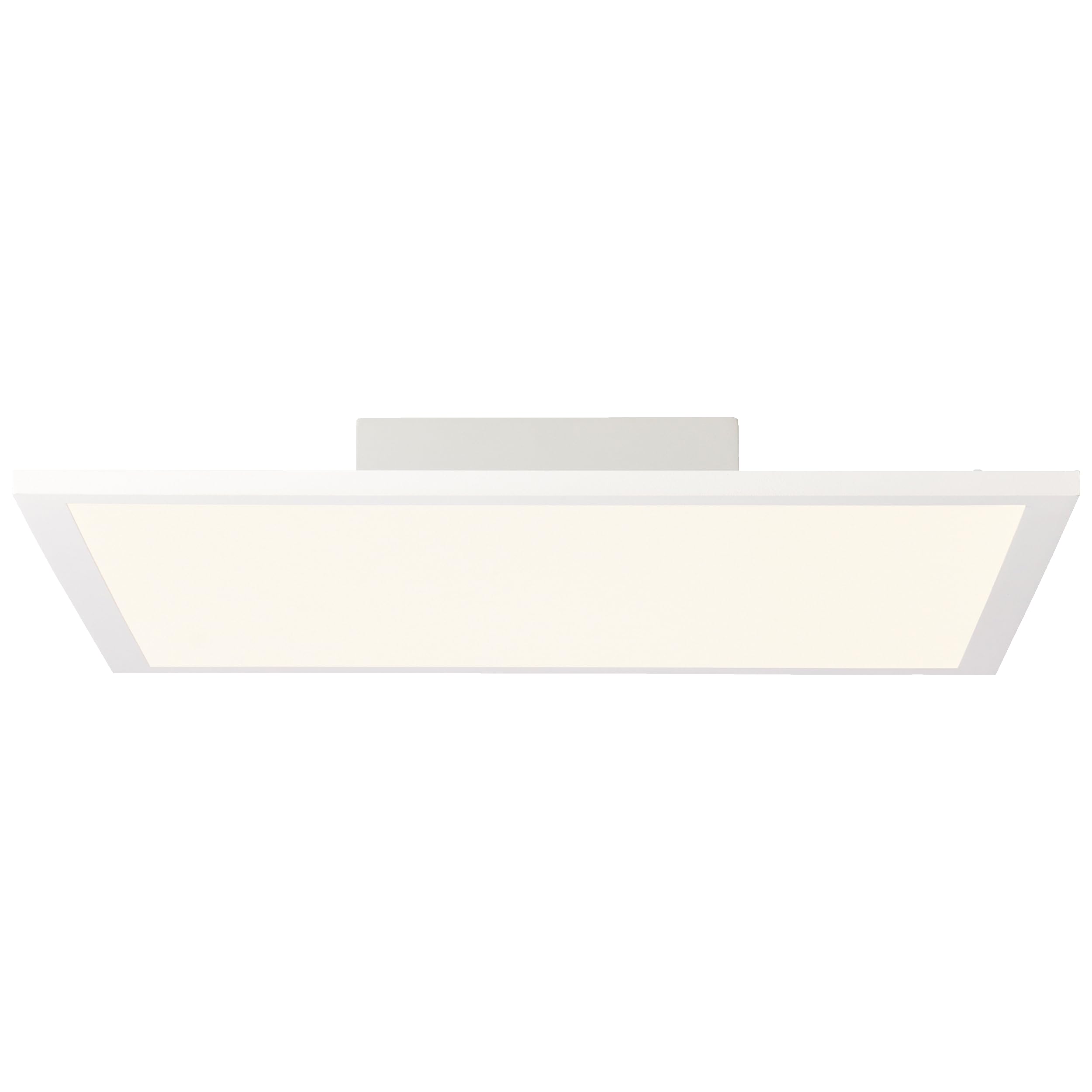 Lightbox Plafoniera a pannello LED plafoniera, luce bianca calda, 40 x 40 cm, 24 Watt, 2400 Lumen, 2700 Kelvin, metallo/plastica, bianco