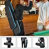 GOBUROS 2x2 Pool Cue Case Holds 2 Butts and 2 Shafts, Soft Pool Stick Holder Case with Front Accessories Pocket, Billiard Cue Carrying Cases with Shoulder Strap for Easy Carry