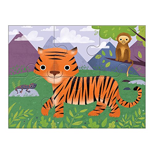 Mudpuppy Animals Of The World 4-In-A-Box Puzzles, Ages 2-5, 4-Piece, 6-Piece, 9-Piece And 12-Piece Puzzles, Difficulty Level Grows With Child, Each Puzzle Measures 6 X 8 #TOP3