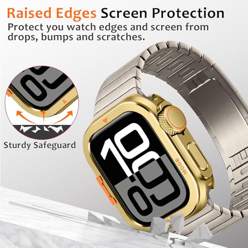 Carcasa iWatch 46mm Amizee anti-raspado con tapa trasera protectora 4