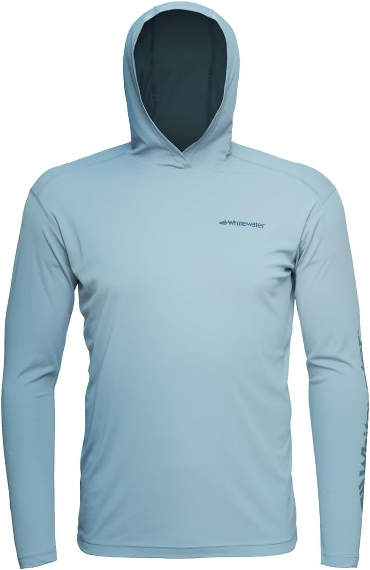 Whitewater Fishing Lightweight Long Sleeve Tech Hoodie with UPF Protection