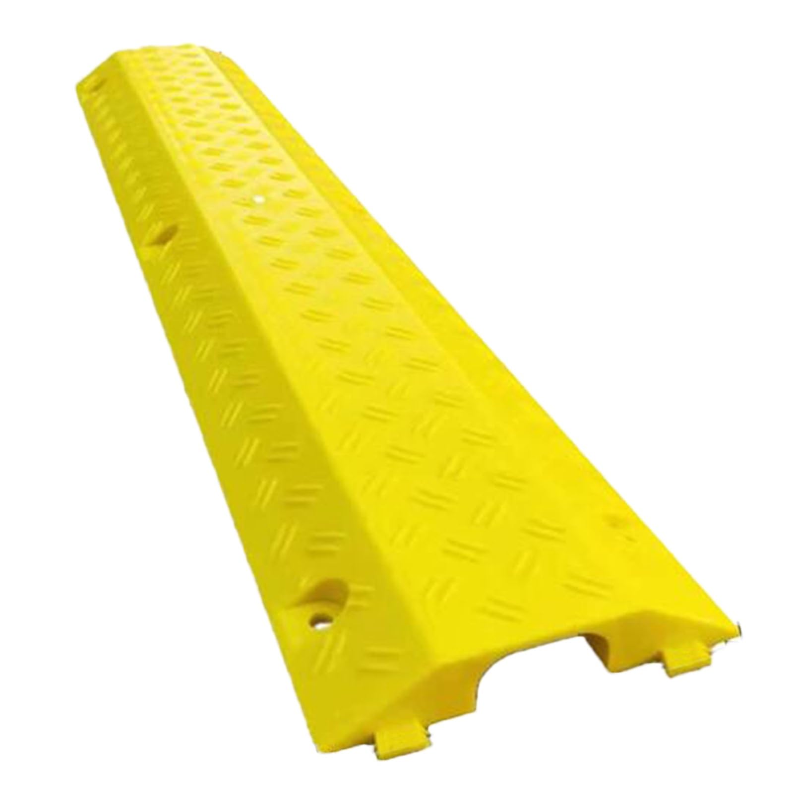 TYYCKJ Heavy Duty Rubber Speed Bumps for Traffic Control, Modular Road Humps for Asphalt & Gravel, Cable Protector, 100x20x4cm