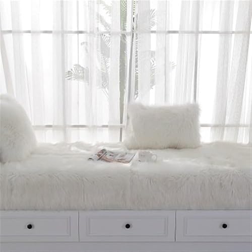 Alfombrillas de felpa para asiento de ventana estilo bahía, fundas de sofá gruesas, fundas de asiento de banco de ventana, alfombras para sala de