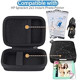 co2CREA Hard Case Replacement for HP Sprocket Portable 2x3 Instant Photo Printer (Black Noir Case) - Image 2
