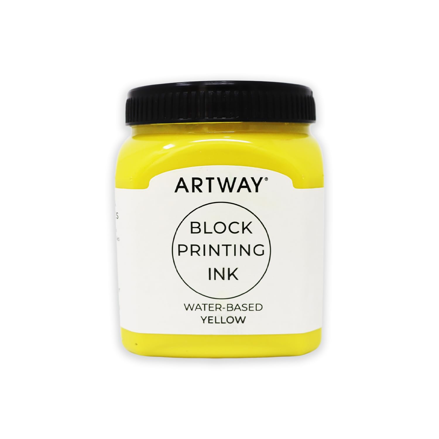 Artway Premium Block Printing Ink - 250ml - Yellow - Ideal for Relief, Block and Lino Printmaking