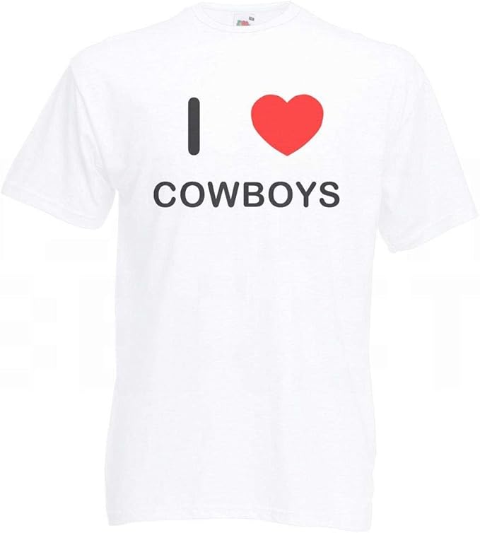 I love cowboys t shirt Clearance
