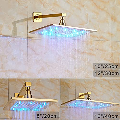 Robinet de Douche Anti-Calcaire en Laiton Cascade et LED