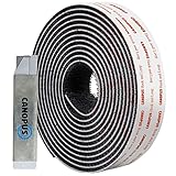 CANOPUS Hook and Loop Reclosable Fastener, SJ3550 250 Black Lock Tape for Hanging Pictures, Signs and Displays, Remotes, Tools, Crafts, 1 in x 6 ft, Made in USA