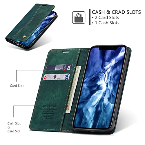 Etui coque pour iPhone 12 vintage résistant aux chutes vertes - 2