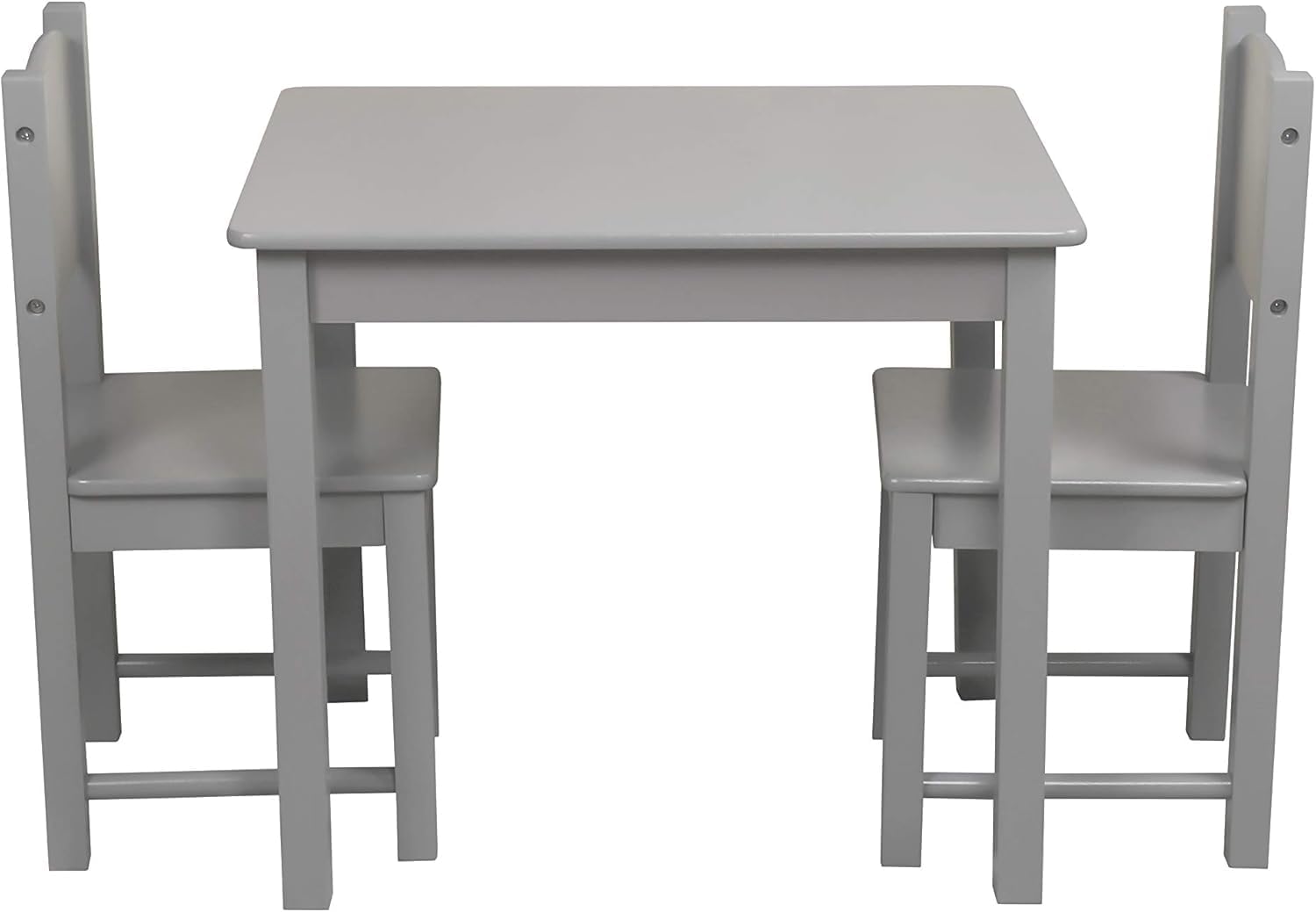 HYGRAD BUILT TO SURVIVE Kids Wooden Table and Chair Set - Stable and Sturdy Toddler Activity Table for Craft, Art - Perfect Children Gift for Livingroom, Daycare, Classroom, Playroom (Grey)